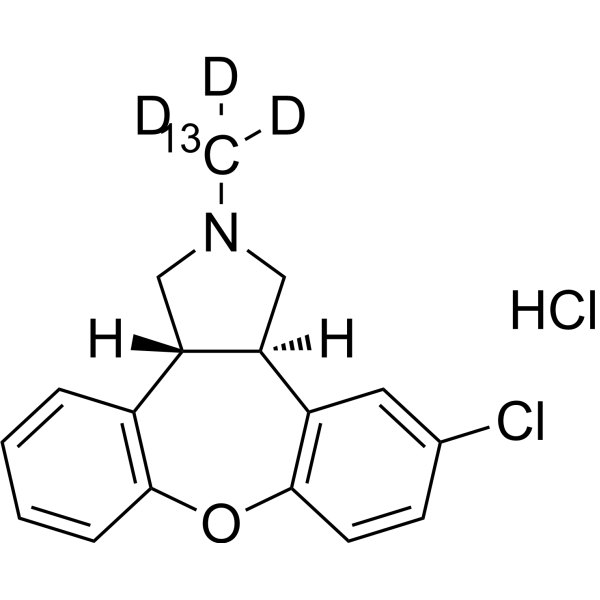 (±)-Asenapine-13C,d3 hydrochloride 1261392-55-5